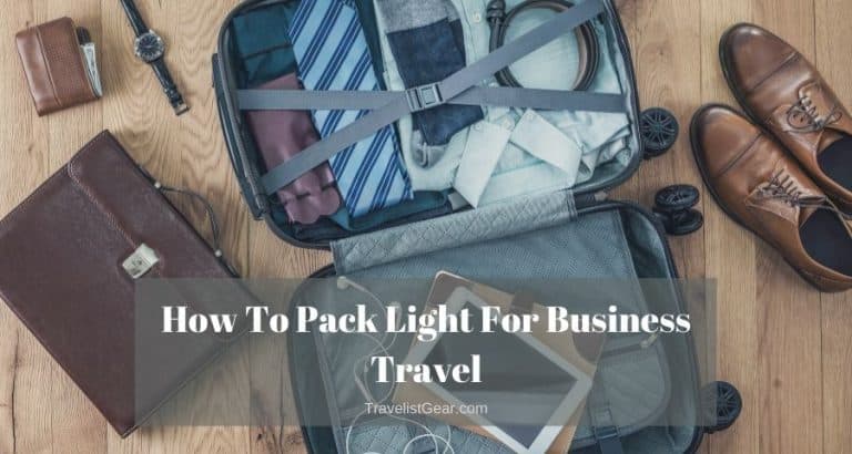 how to pack light for business travel